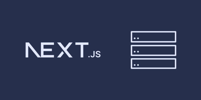 Next logo with a vector graphic that depicts a server stack