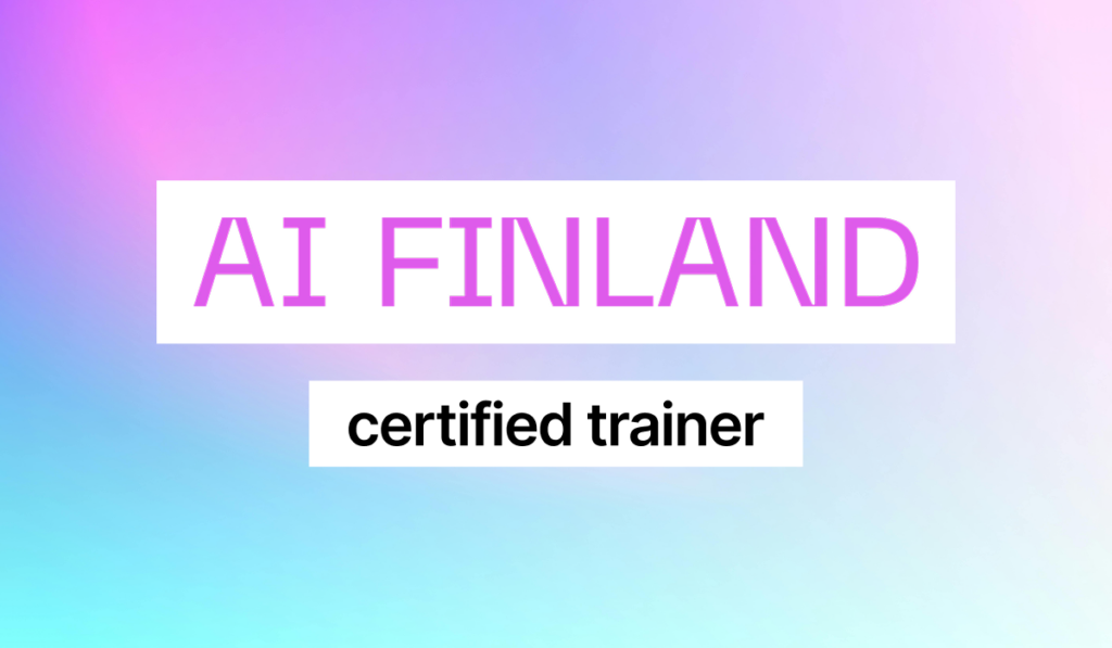 AI Finland's certified trainer